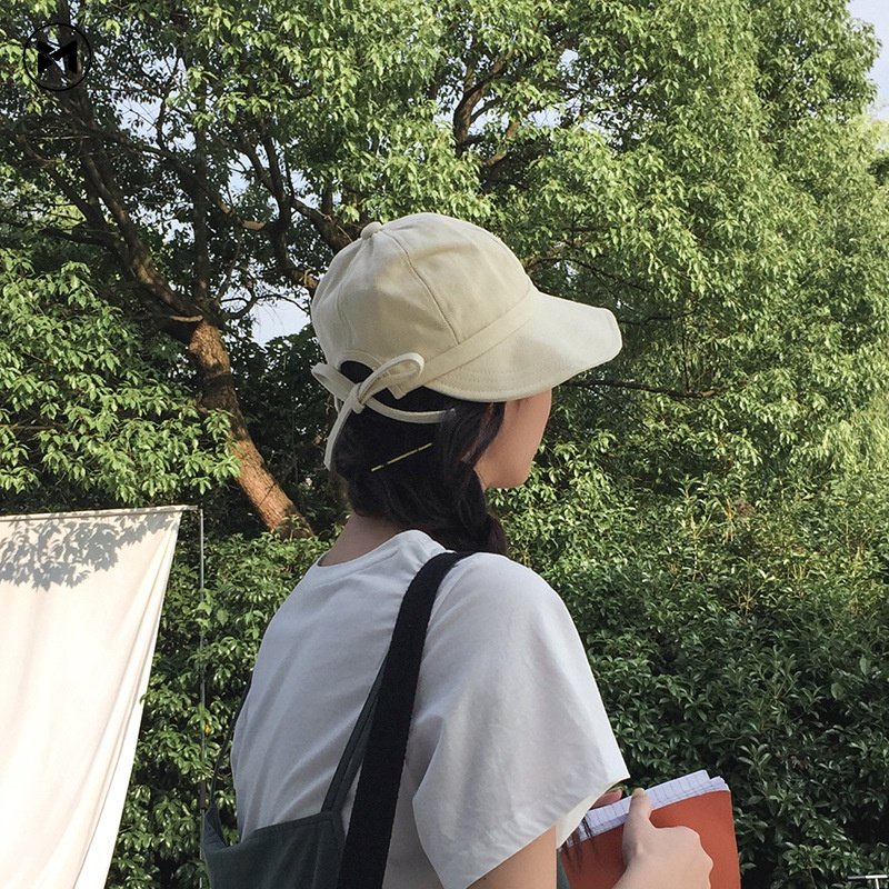 Nón Tai Bèo Rộng Vành Che Nắng Cột Dây Mẫu Mới 2023 Phong Cách Hàn Quốc Cho Nữ