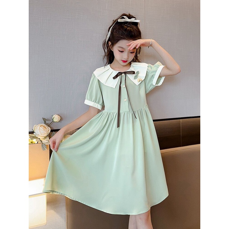 Đầm Công Chúa Phong Cách Hàn Quốc Mới 2023 Cho Bé Gái 5-6 - 7-8 - 9-10 - 11-12 - 13-14 Tuổi