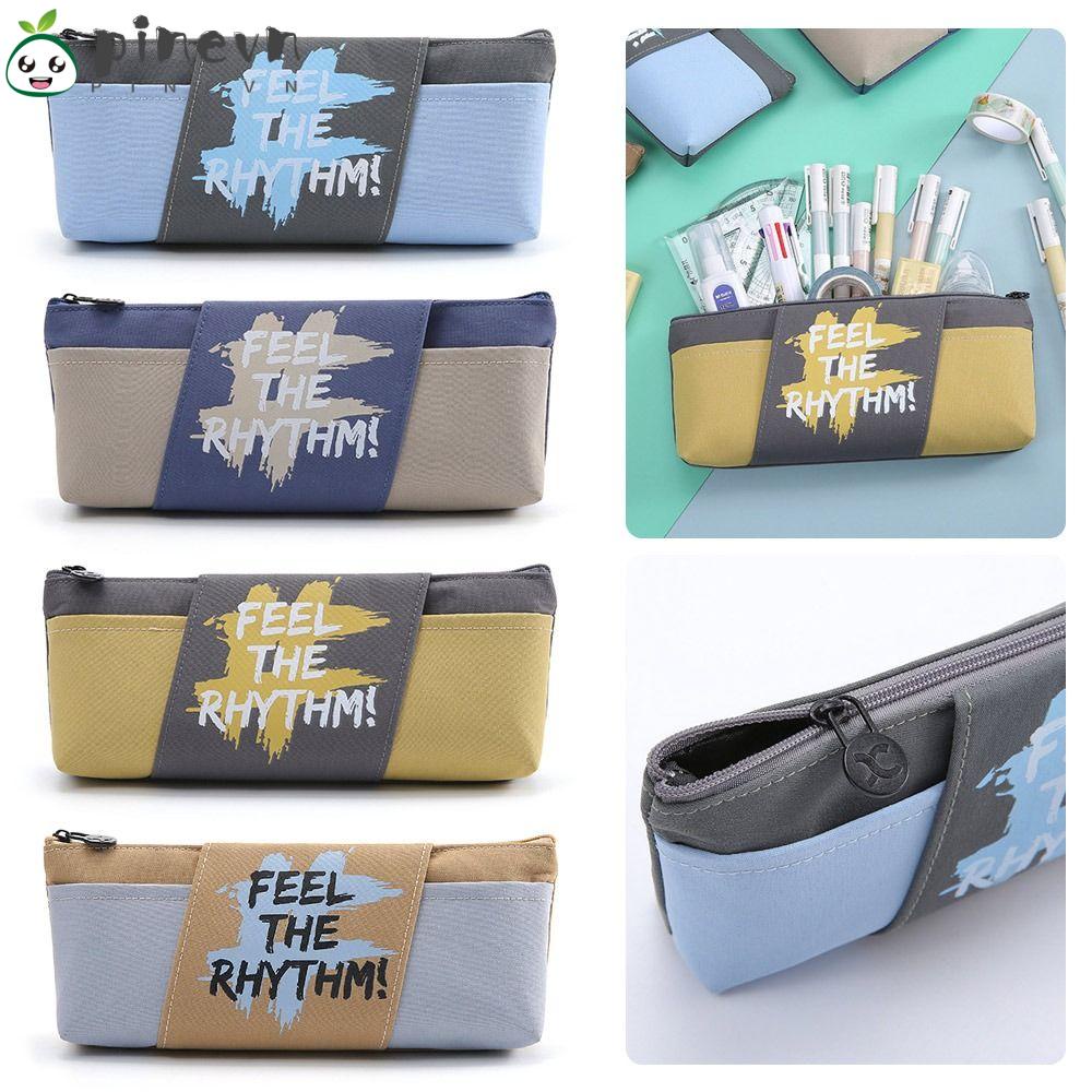 Túi Đựng Bút Bằng Vải Canvas Cỡ Lớn Thiết Kế Hình Hoạt Hình Đáng Yêu Ốp