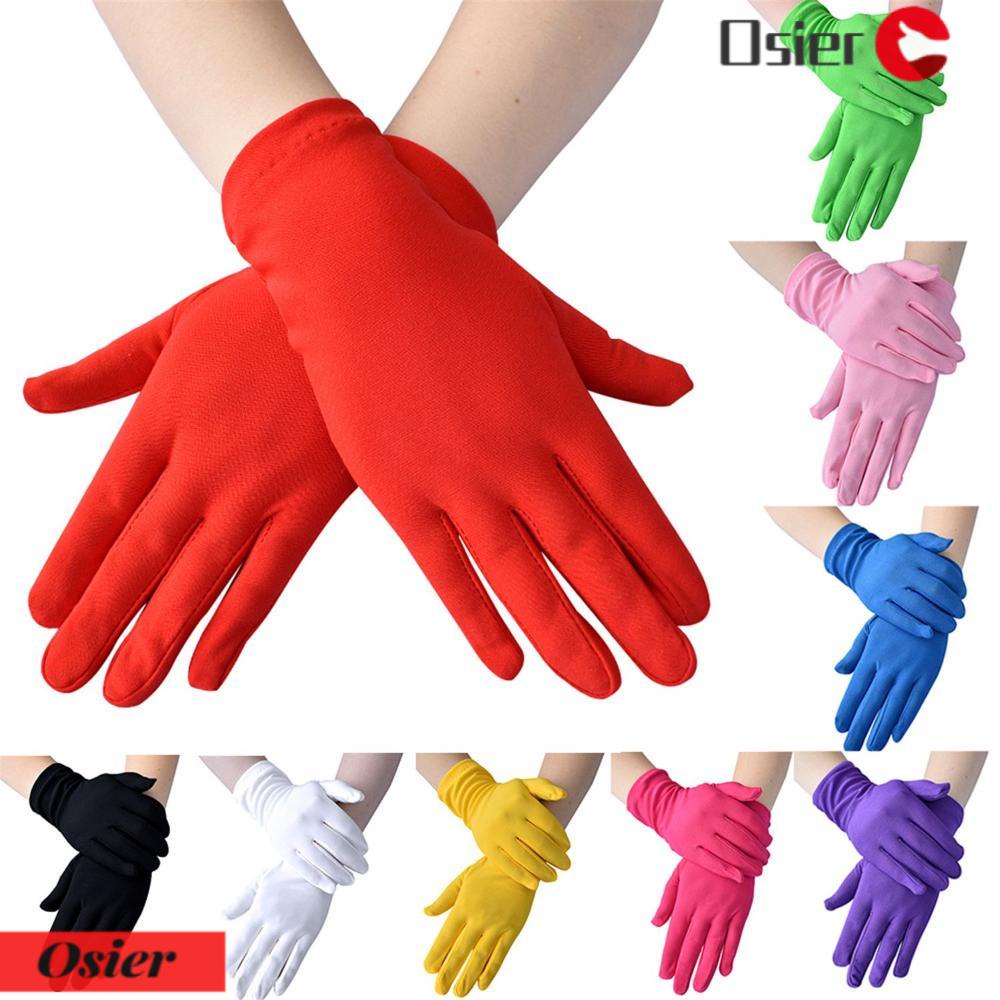 Găng Tay Chống Nắng Bằng Lụa Sữa Màu Trơn 1 Món Dùng Trong Nhà