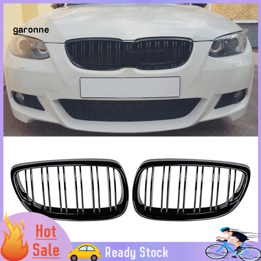 1 Cặp Lưới Tản Nhiệt Bằng ABS Màu Đen Thay Thế Cho Xe Hơi 51137157277 51137157278 Phụ Kiện Chuyên Dụng Cho Xe BMW 3 Series E92 E93 06-09