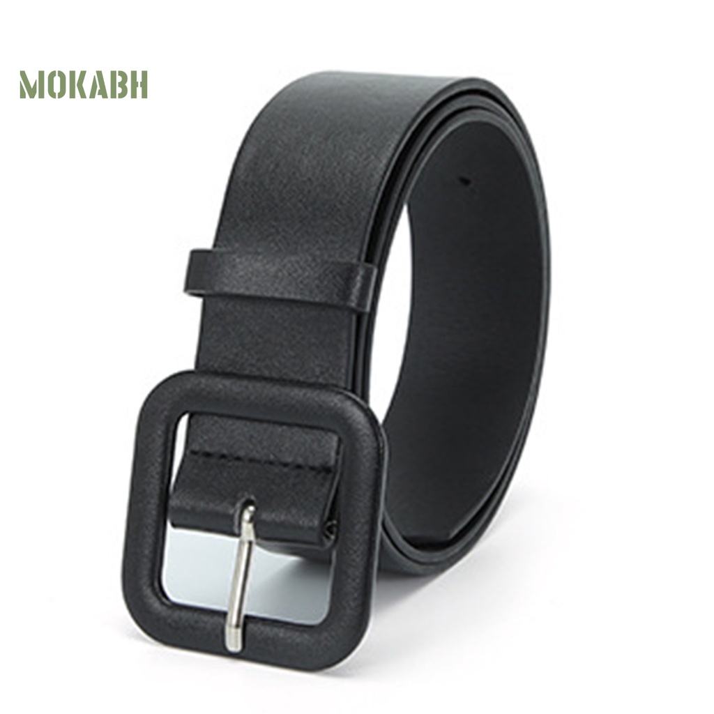 Thắt Lưng Bằng Da Giả Dày Dặn Màu Trơn Chống Vỡ Có Thể Điều Chỉnh Cho Nữ