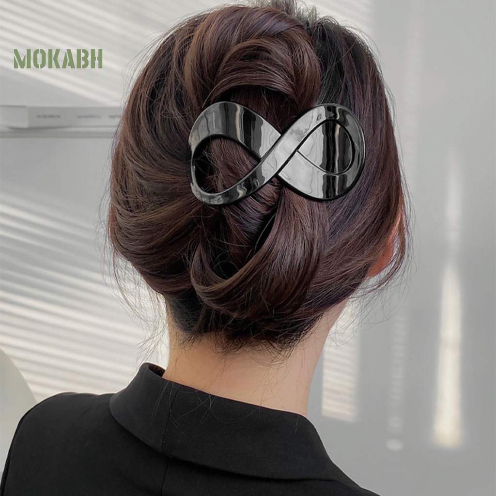 Kẹp Tóc Hình Chiếc Răng Mạnh Mẽ 8 Màu Sắc Trơn Dành Cho Nữ