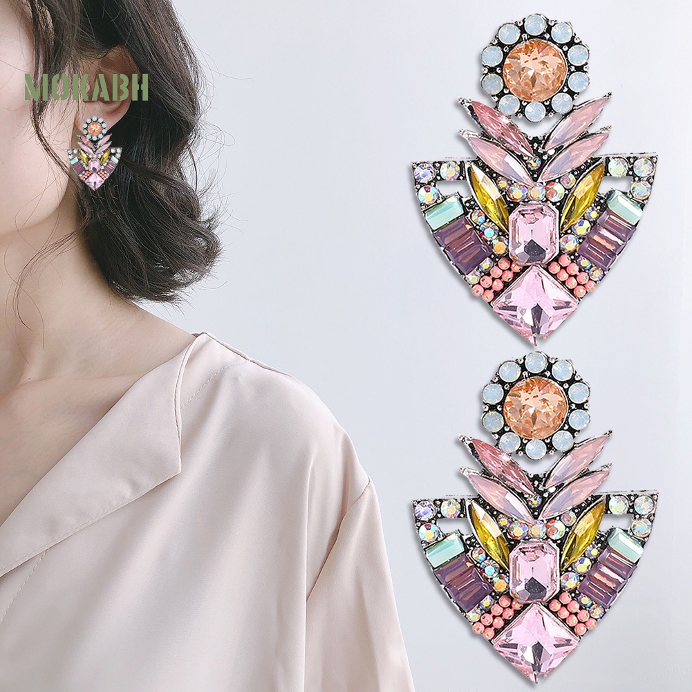 Bông Tai Đính Đá Thời Trang Phong Cách Bohemian Dành Cho Nữ