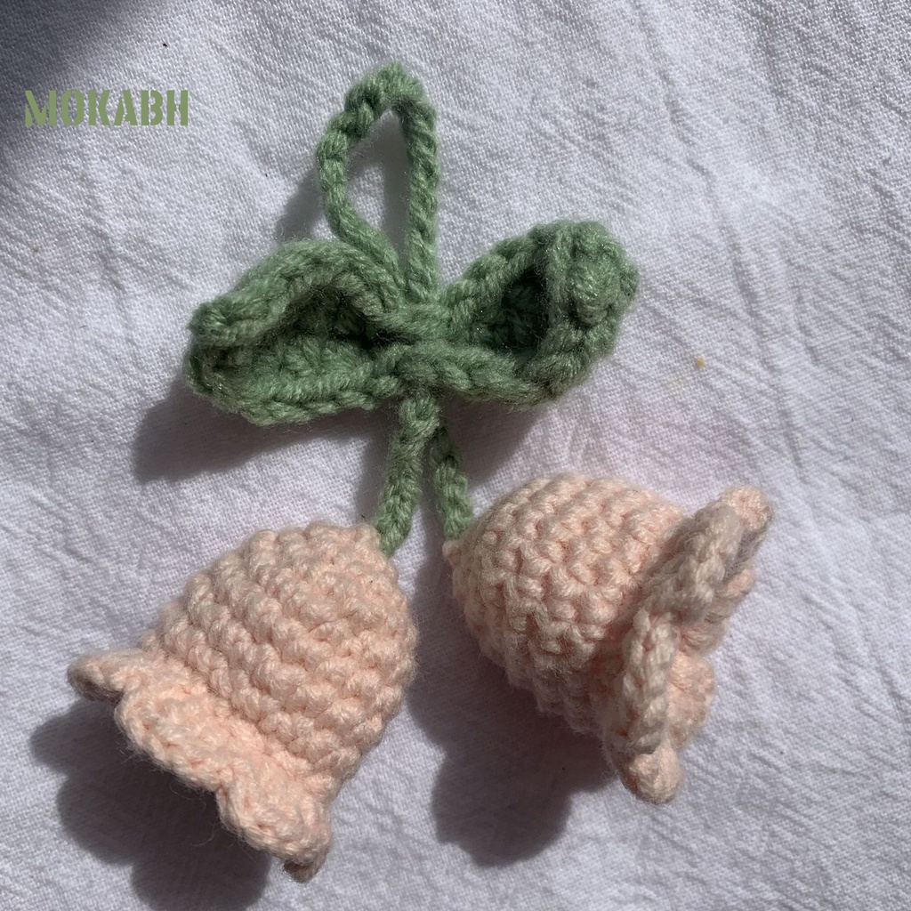 [Mok Abh] Móc Khóa Dệt Tay Hình Hoa Tinh Tế Phong Cách Bohemian Quyến Rũ