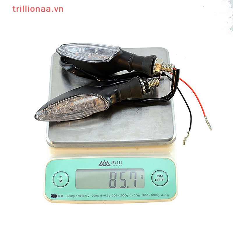 Set 2 Đèn Xi Nhan 3LED 12V Gắn Đuôi Xe Cafe Racer Honda BMW Yamaha