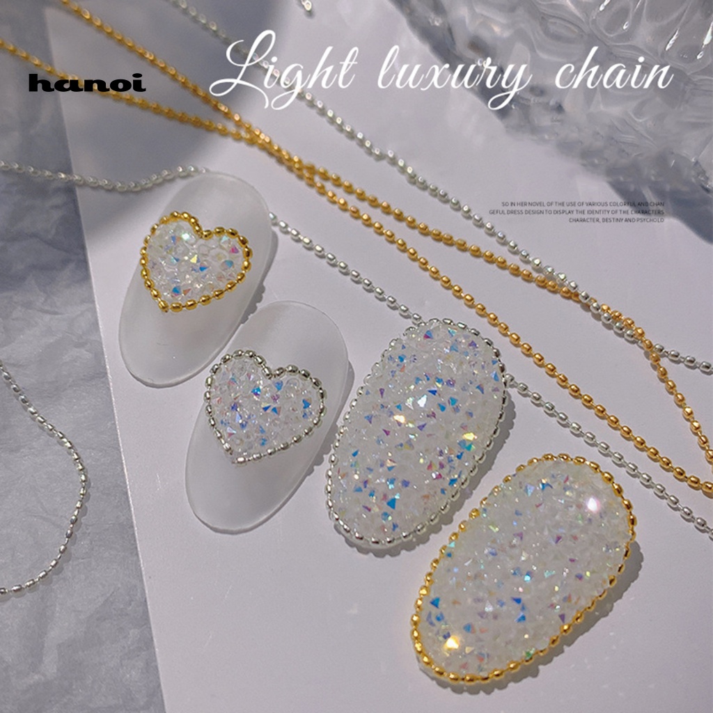 1 Hộp Phụ Kiện Dây Xích 1M Trang Trí Móng Tay Nghệ Thuật