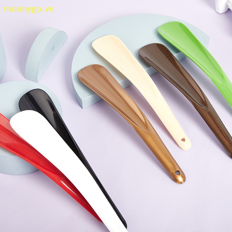 Monnygo 1 cái nhựa nhẹ giày lười giày trợ giúp tay cầm dài giày nâng giày shoehorn vn