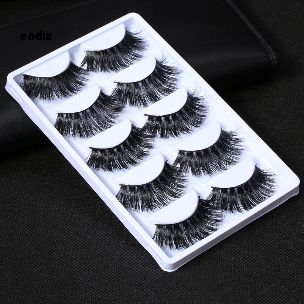 Bộ 5 Cặp Lông Mi Giả Dài Và Dày Hiệu Quả