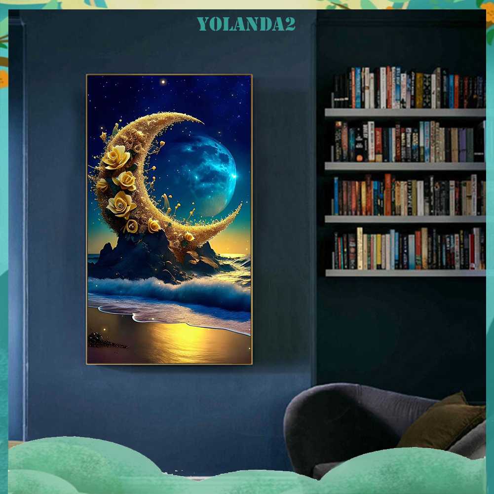 Tranh Đính Đá Kim Cương Toàn Bộ 5D DIY Hình Vẽ Phong Cảnh Trang Trí Nhà Cửa