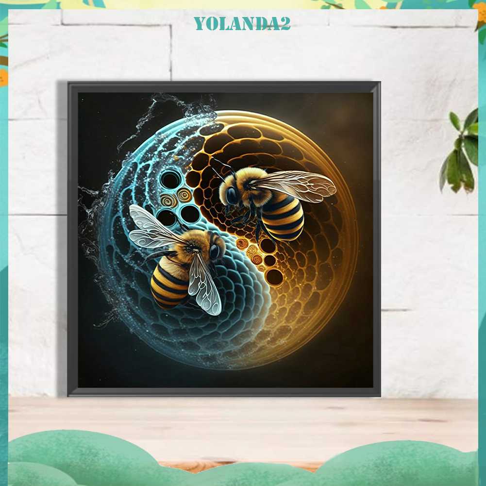 Tranh Đính Đá Kim Cương Toàn Bộ 5D DIY Hình Vẽ Con Ong