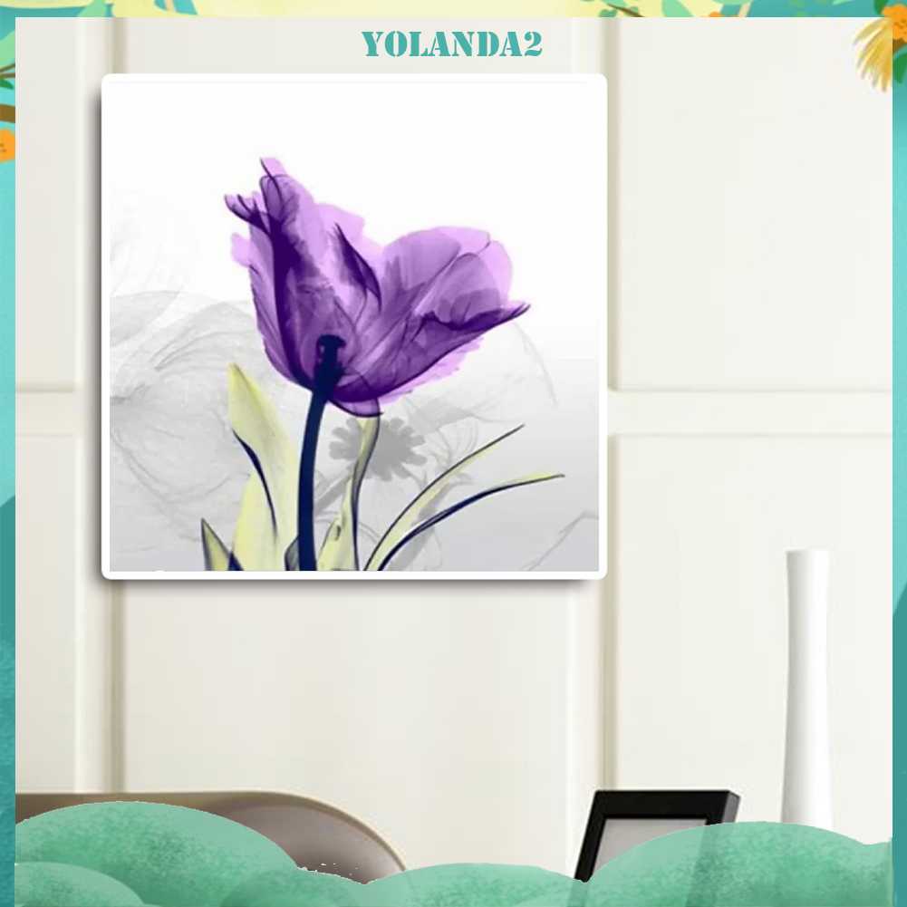 Tranh Đính Đá Kim Cương Toàn Bộ 5D DIY Hình Vẽ Hoa Trang Trí Nhà Cửa