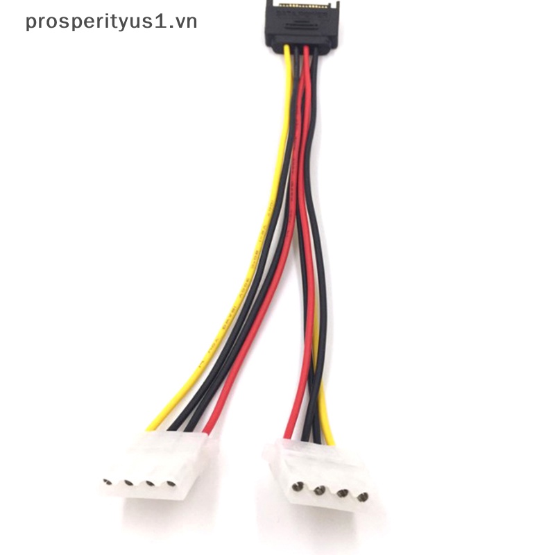 Cáp Nguồn Sata 15Pin Hai Cổng Sang Hai Cổng 4pin Sata