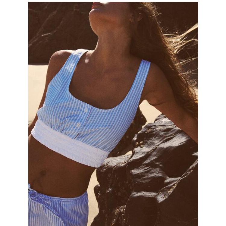 Zara Mùa Hè Mới Phù Hợp Với Sọc Chắp Vá Mới 3301278 3125277 3127277 3451277