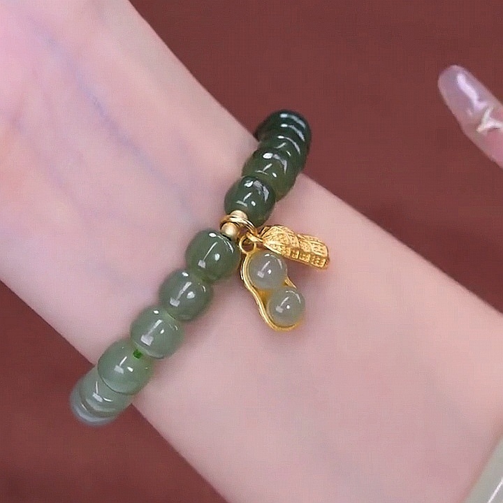 Vòng Tay Vàng 18k May Mắn Màu Gradient Thời Trang