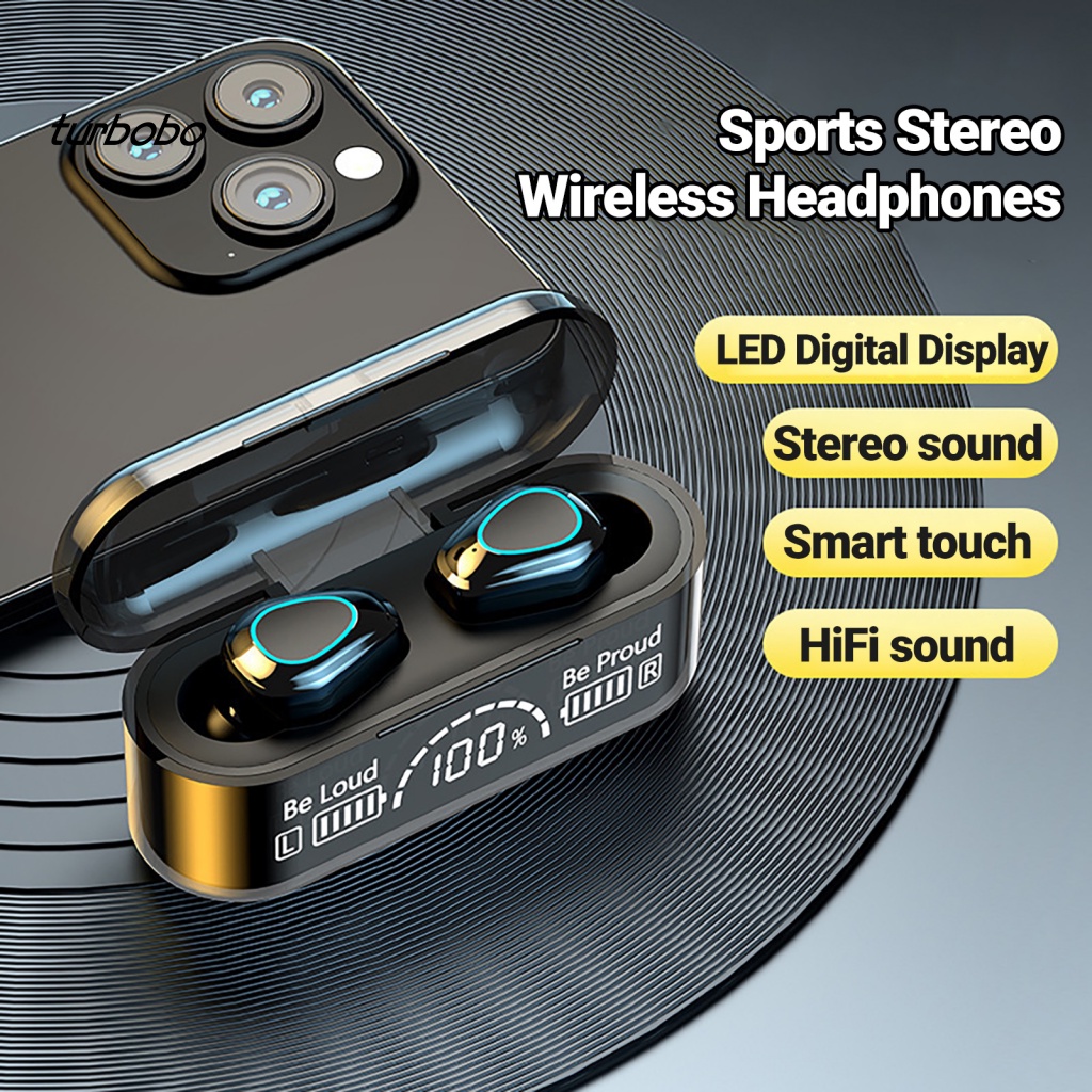 Tai Nghe Thể Thao Không Dây Bluetooth Chống Nước IPX5 G35B Giảm Tiếng Ồn Màn Hình LED Kỹ Thuật Số