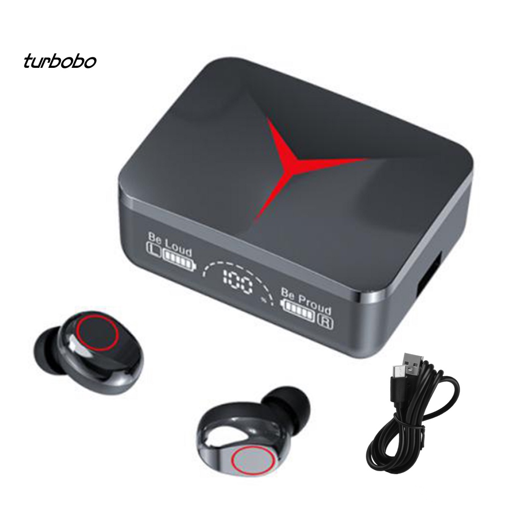 Tai Nghe Thể Thao Không Dây Bluetooth M90 Mini Âm Thanh Trung Thực Cao Màn Hình LED Hiển Thị Điện Tử 5.3