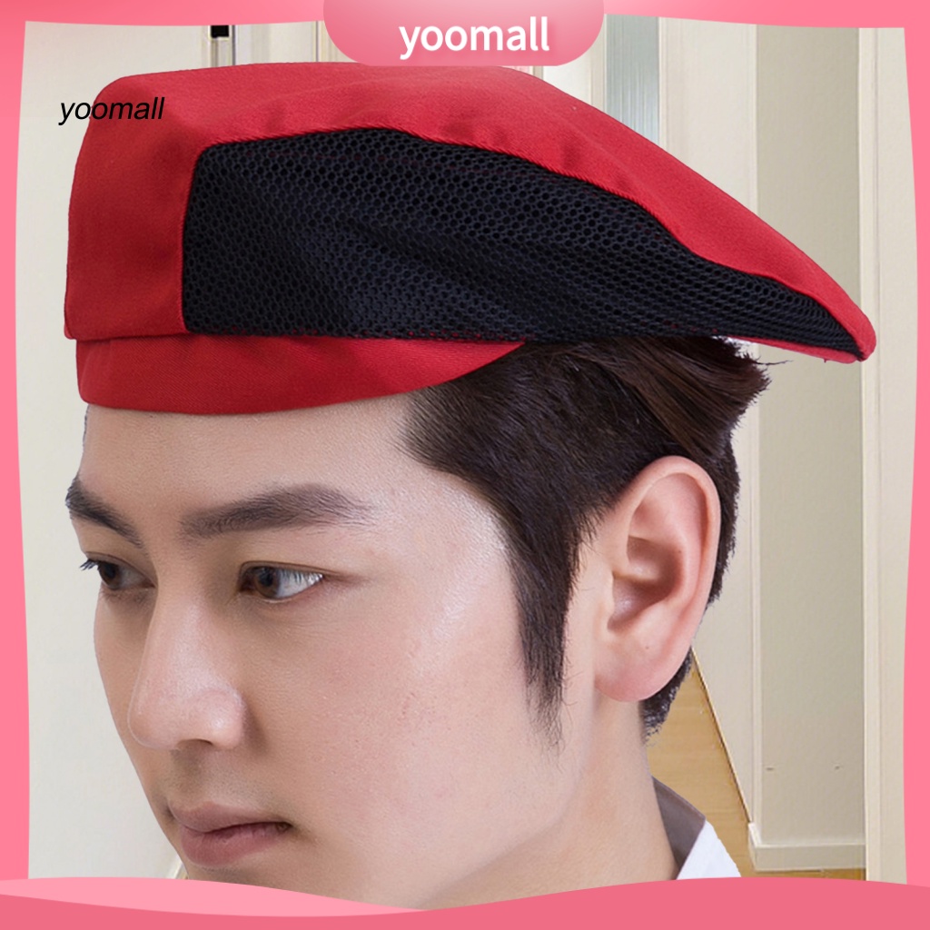 Yo / Mũ Đầu Bếp Họa Tiết Kẻ Sọc In Chilli Thoáng Khí Cho Khách Sạn Nhà Hàng