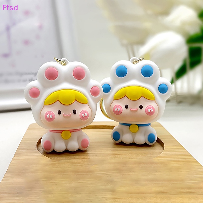 {Ffsd} Móc Khóa Hình Mèo Hoạt Hình Dễ Thương Trang Trí Túi Xách * Hàng Bán Chạy