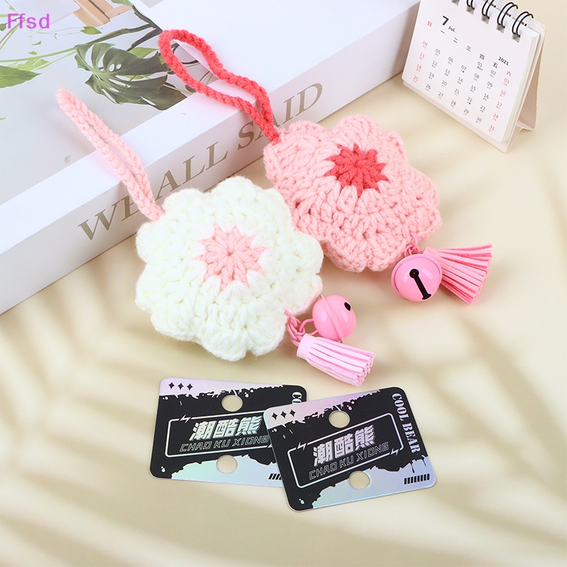 {Ffsd} Móc Khóa Túi Xách / Móc Khóa Thủ Công Hình Hoa Anh Đào Đan Tay Phối Tua Rua Bán Chạy