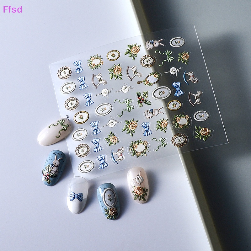 {Ffsd} Miếng Dán Trang Trí Móng Tay Ba Chiều Diy Đẹp Bán Chạy