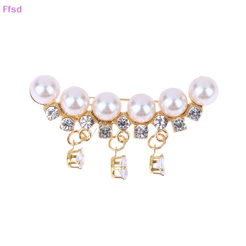 {Ffsd} Ghim Cài Áo Bằng Hợp Kim Đính Ngọc Trai Trắng Thời Trang An Toàn Cho Nữ * Bán Chạy