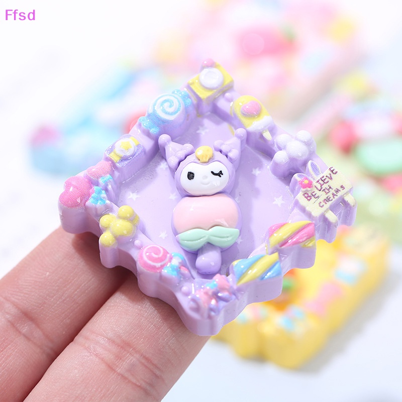 {Ffsd} Phụ Kiện Khung Ảnh Resin Hình Động Vật Hoạt Hình Kuromi Melody Dễ Thương Thủ Công DIY Cho Điện Thoại * Bán Chạy