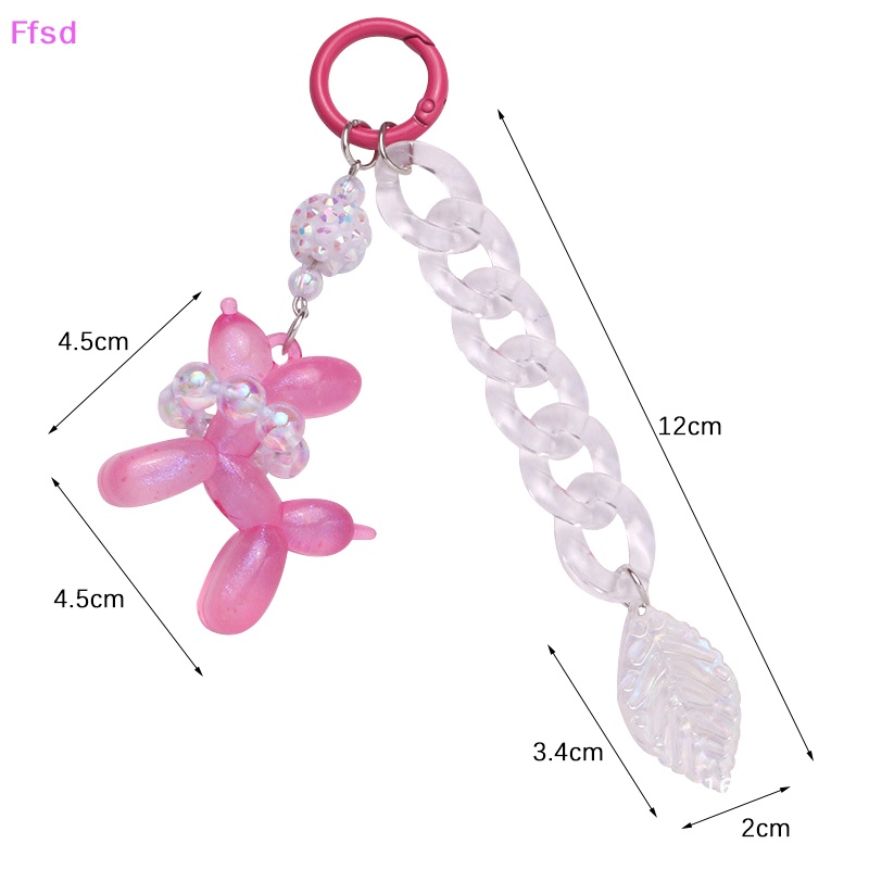 {Ffsd} Phụ Kiện Móc Khóa Điện Thoại Di Động Hình Chú Chó Lá Bong Bóng Nổi Thời Trang Sáng Tạo Vui Nhộn * Bán Chạy