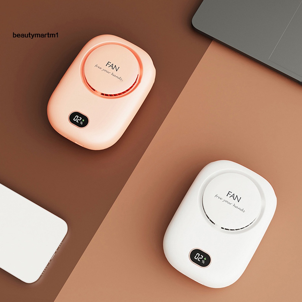 Quạt Mini Đeo Cổ Có Thể Sạc Lại Tiện Dụng Mang Theo Du Lịch [BMM1] [BMM1]