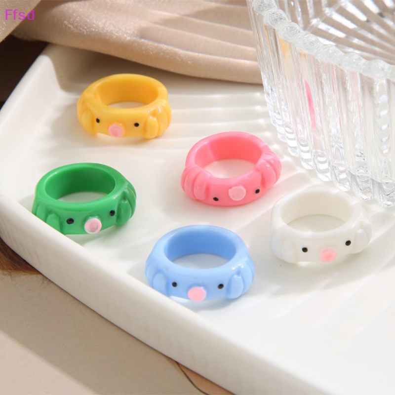 {Ffsd} Nhẫn Hình Mặt Cười Hoạt Hình Vui Nhộn Làm Quà Tặng Tình Bạn Tuyệt Vời Cho Bạn Nữ * Hàng Bán Chạy