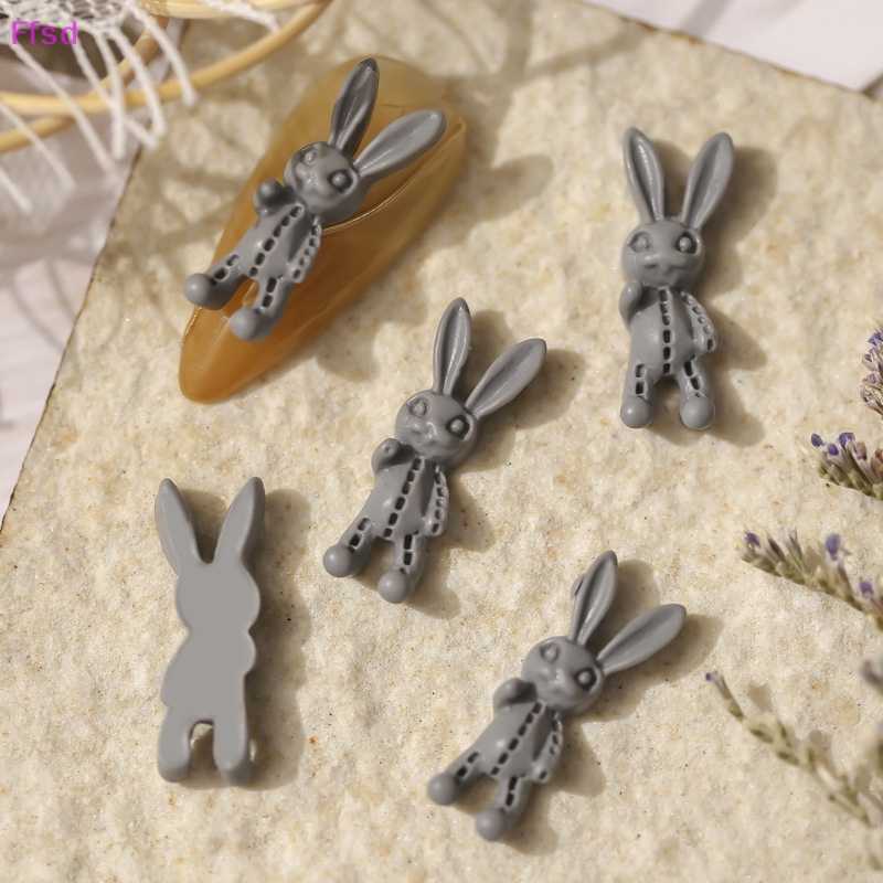 {Ffsd} Set 50 Phụ Kiện Trang Sức Móng Tay Thỏ Hồng Dễ Thương Nổi Tiếng Trên Mạng Đám Cưới * Bán Chạy