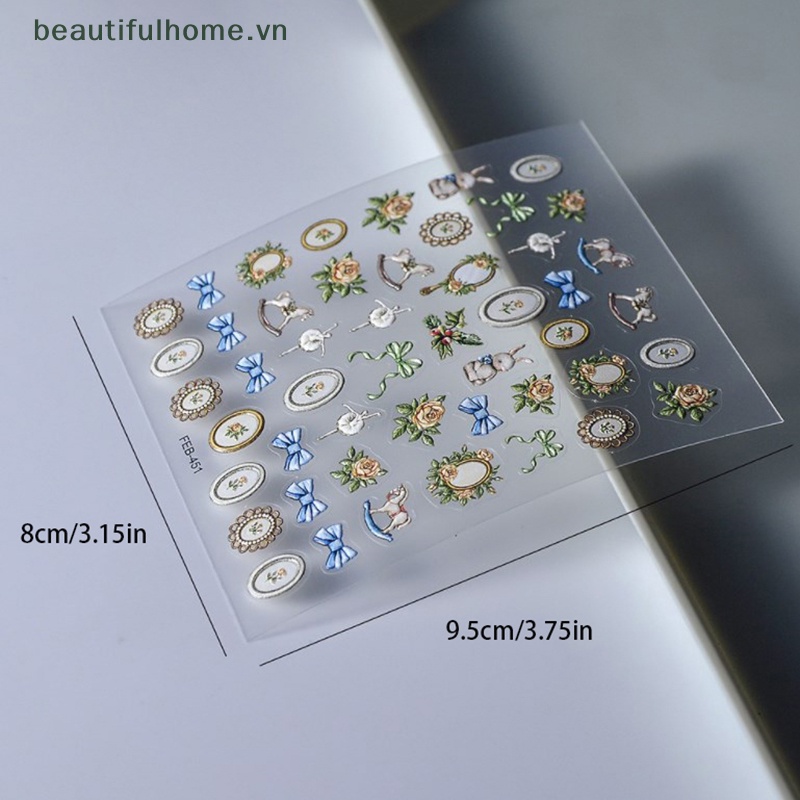 1 Tờ MiếNg DáN Trang Trí MóNg Tay Phong CáCh Bohemia ĐộC ĐáO