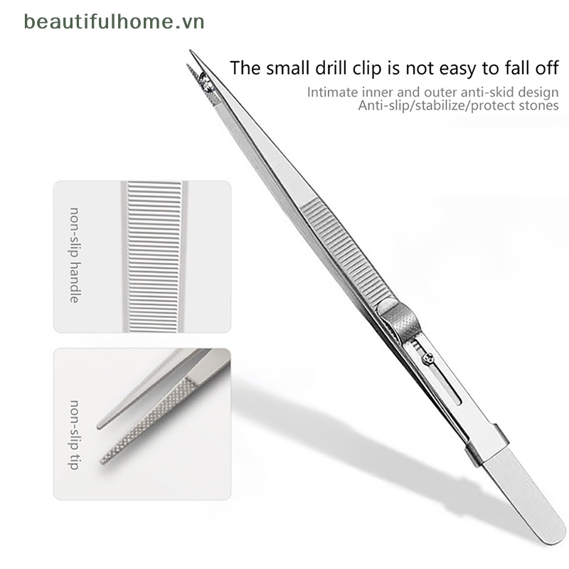 Nhíp Cố Định Bằng Thép Không Gỉ Chuyên Dụng Cho Tự Làm Trang Sức