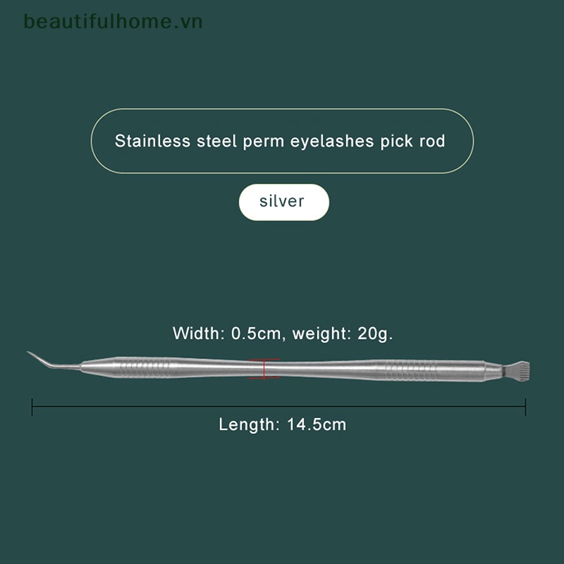 Que Vệ Sinh Lông Mi 2 Trong 1 Bằng Thép Không Gỉ