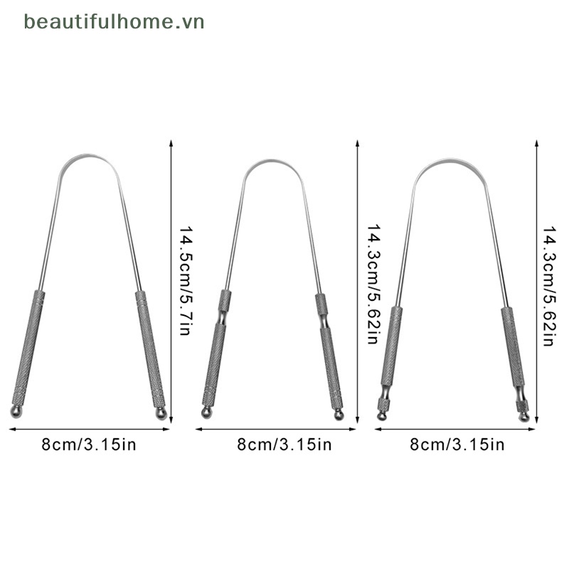 1 Dụng Cụ Nạo Làm Sạch Lưỡi Bằng Thép Không Gỉ