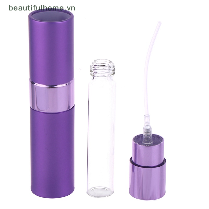 Bình Nước 8ML Bằng Nhôm Họa Tiết Mây Có Thể Bơm Đầy Lại Tiện Dụng