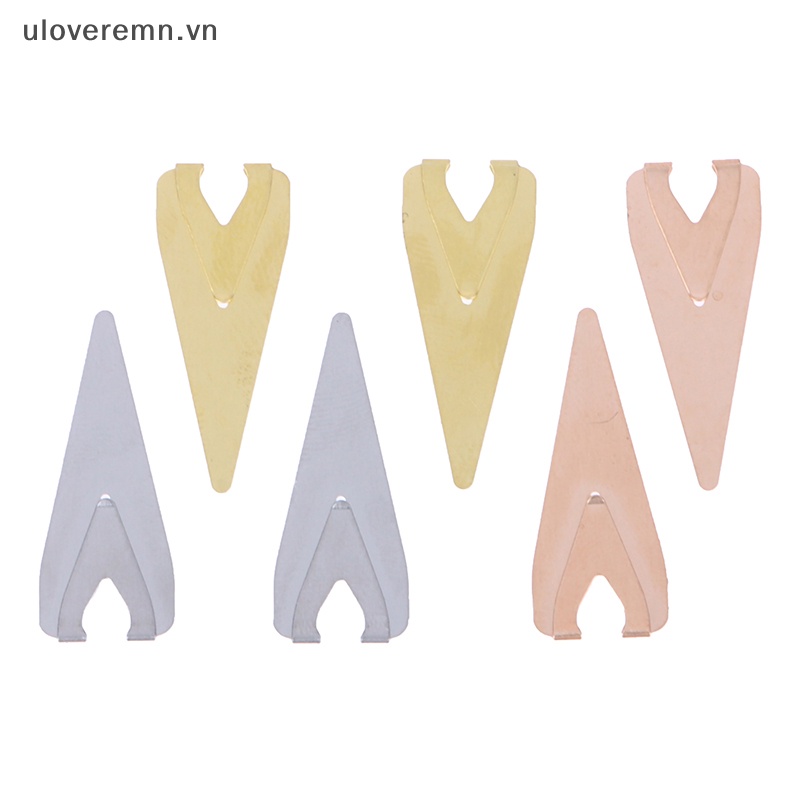 Set 10 Giá Đỡ Đánh Dấu Trang Sách Bằng Kim Loại Rỗng Sáng Tạo Cho Học Sinh