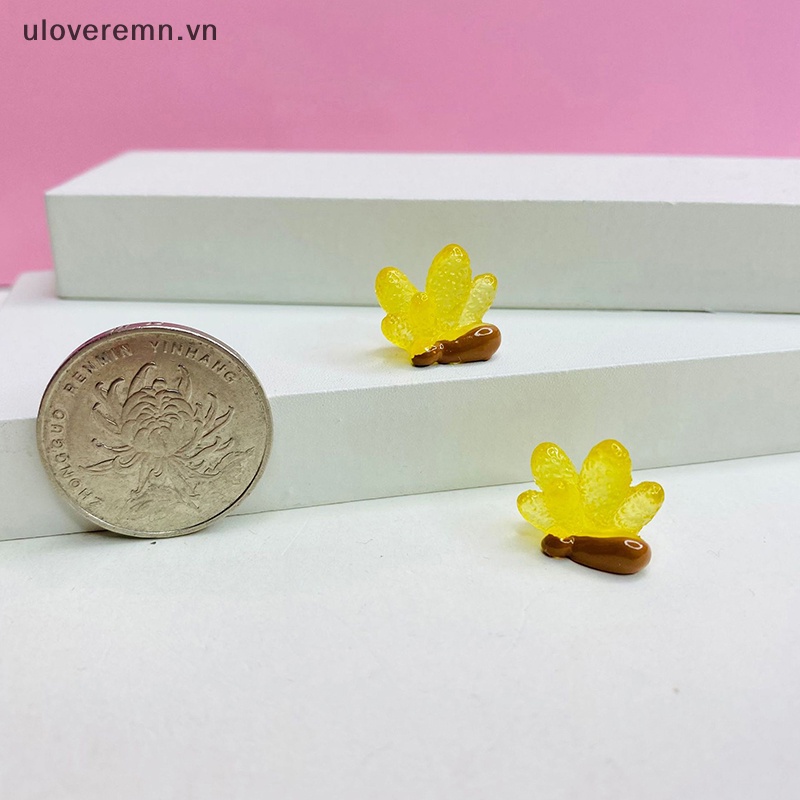 Set 10 San Hô Nhựa Trong Suốt Màu Dạ Quang Trang Trí Nhà Búp Bê