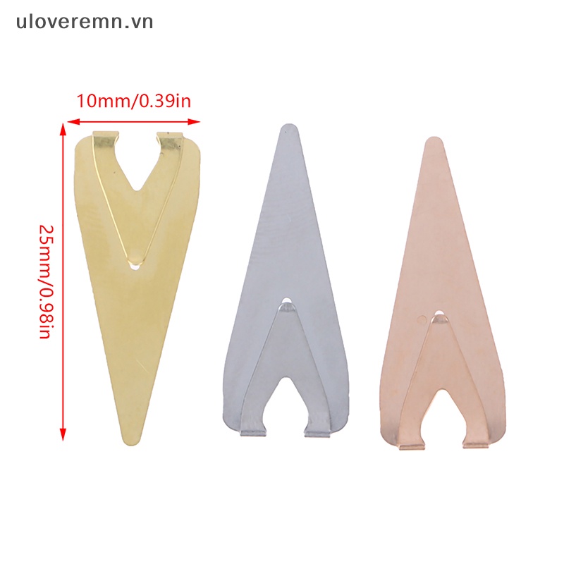 Set 10 Giá Đỡ Đánh Dấu Trang Sách Bằng Kim Loại Rỗng Sáng Tạo Cho Học Sinh