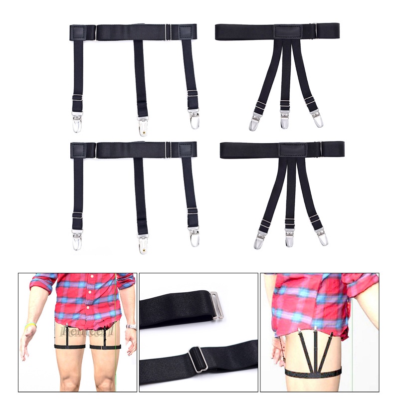 [Fenteer1] Set 2 Đai Nịt Tất Co Giãn Có Thể Điều Chỉnh Dành Cho Nam Và Nữ