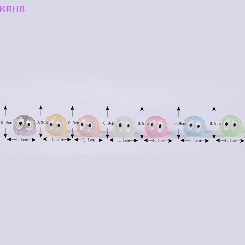 Set 10 Phụ Kiện Trang Trí Tiểu Cảnh Bằng Nhựa Phát Quang DIY Mới