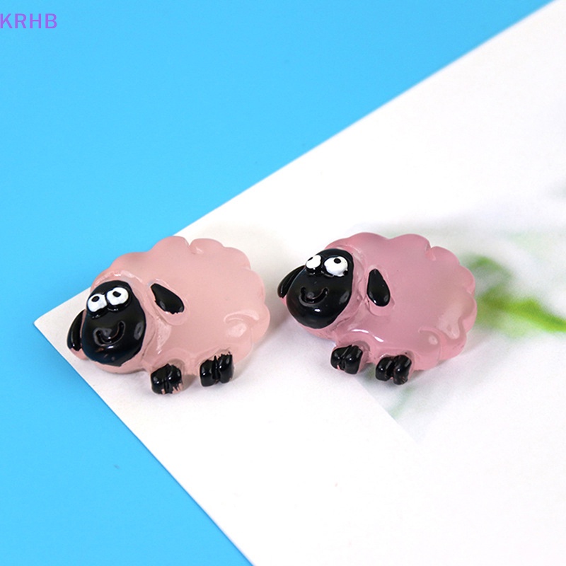 Set 5 Mô Hình Chú Cừu Bằng Nhựa Phát Quang Dùng Trang Trí Độc Đáo Mới