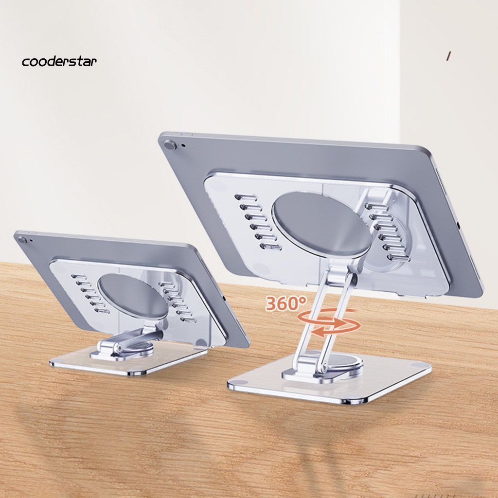 Giá Đỡ Máy Tính Bảng Trong Suốt Chống Trượt Xoay 360 Độ Tiện Dụng