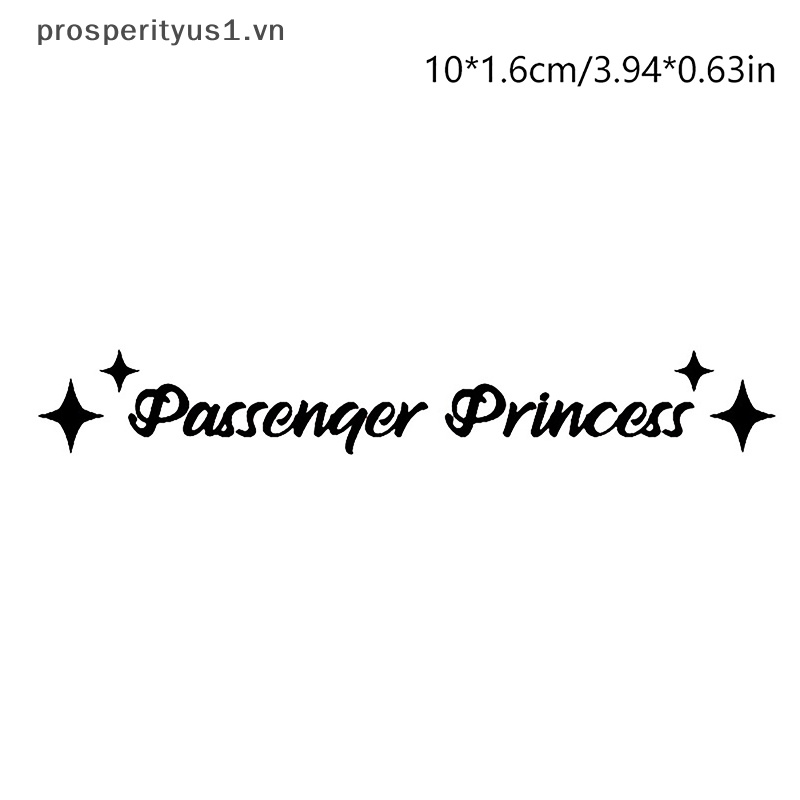 [prosperityus1] Đề Can Dán Gương Chiếu Hậu Ô Tô Hành Khách Hình Ngôi Sao Phong Cách Công Chúa [VN