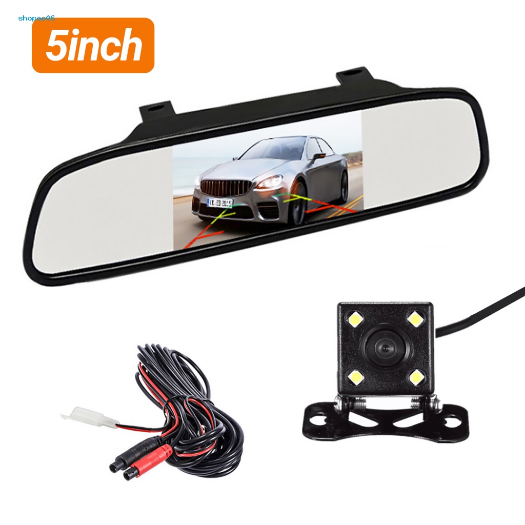 Màn Hình LCD Góc Rộng 4 LED 5-Inch Nhìn Ban Đêm Cho Xe Hơi