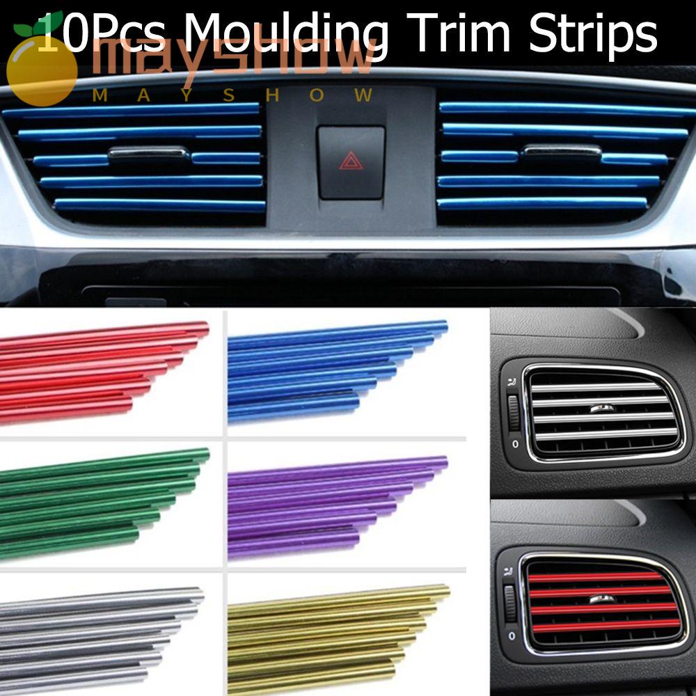 Set 10 Dải Bọc Bảo Vệ Lỗ Thông Gió Máy Điều Hòa Xe Hơi DIY