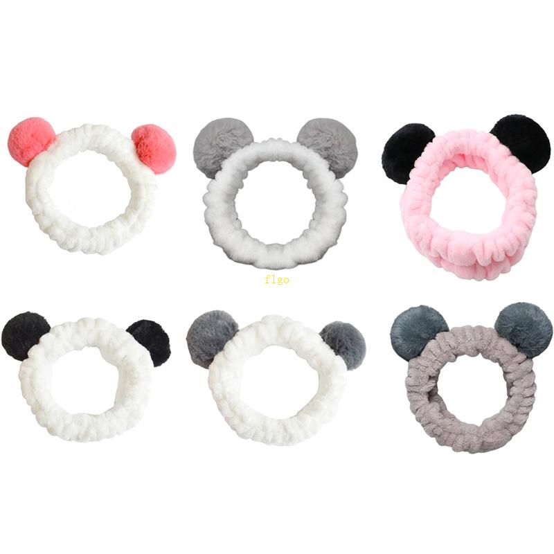 Flgo Băng Đô Vải Lông Xù Xinh Xắn Đáng Yêu Cho Nữ Rửa Mặt / Trang Điểm