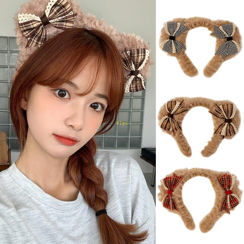 Băng Đô Tai Gấu Bông Phong Cách Lolita Đáng Yêu Dành Cho Nữ