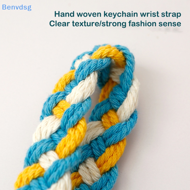 Benvdsg &gt; Móc Chìa Khóa Dệt Thủ Công DIY Hình Hoa Cúc Nhỏ Phong Cách Vintage Thời Trang Sáng Tạo