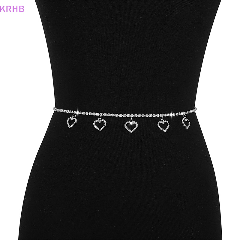 Dây Chuyền Eo Đính Đá Hình Trái Tim Phong Cách Thời Trang Mới